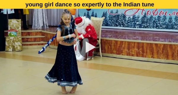 When you witness this young girl dance so expertly to the Indian tune, you won’t believe your eyes.