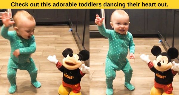 Check out this adorable toddlers dancing their heart out.