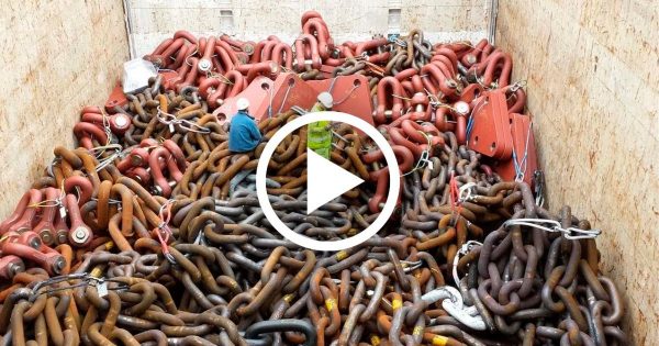 Learn about the manufacturing process for massive iron chains.